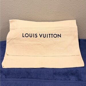 Louis Vuitton Large Tan Top Flap Dust Bag (W 18.5in x H 13.5in)